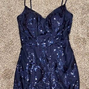 Navy Homecoming Dress